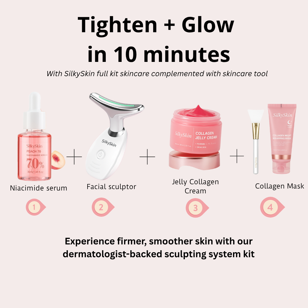 Collagen Cream + Collagen Sleep Mask (Duo) - SilkyGlow™