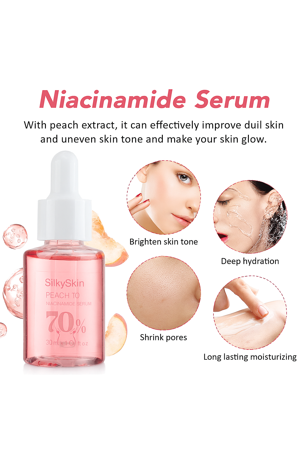 Peach Niancide Serum (Dual pack) - Silky Serum™